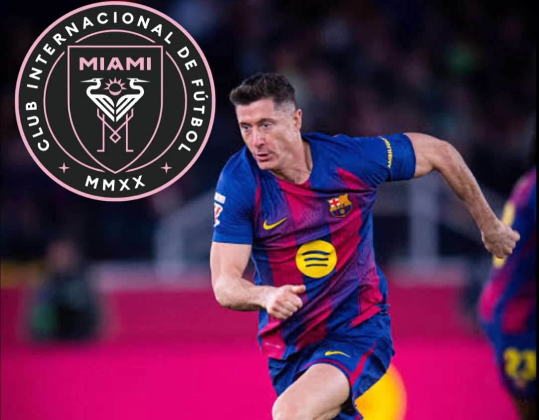 Inter Miami sẽ l&agrave; điểm đến tiếp theo của Lewandowski nếu anh rời Barca